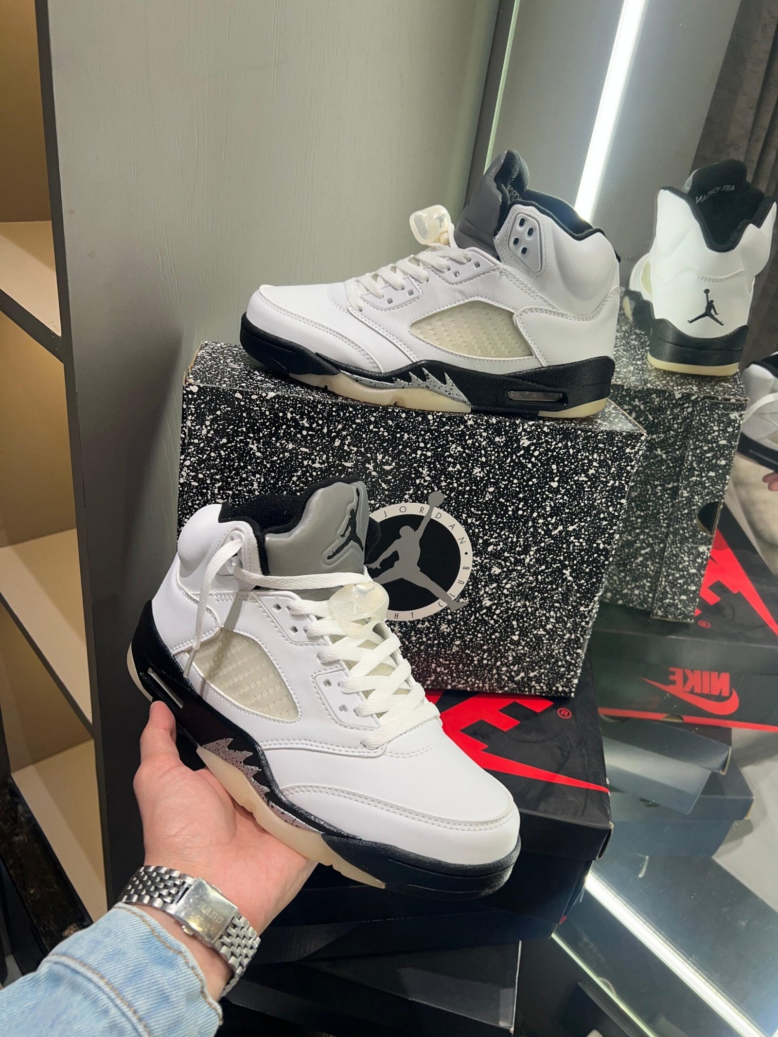 Jordan 5 Reverse Metallic Silver π€π€ (1st Time In INDIA - Image 7