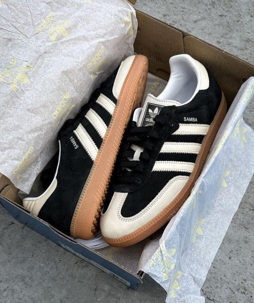 Adidass Samba Core Black Wonder White - Image 6