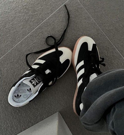 Adidass Samba Core Black Wonder White - Image 5