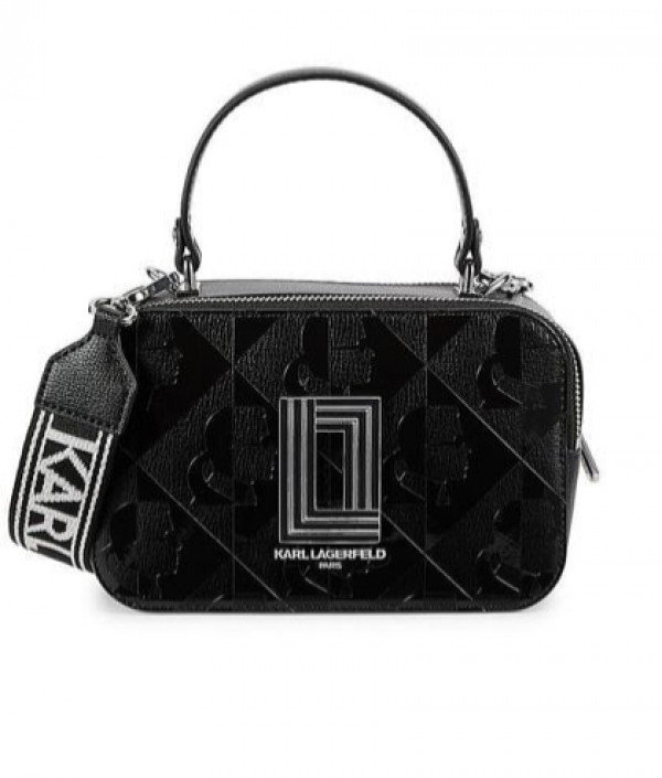 Karl Lagerfeld Paris Simone Camera Sling Bag With Box DustBag SlingBelt