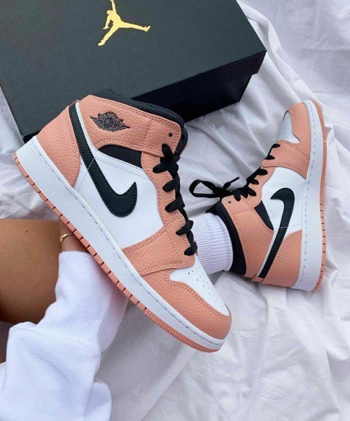 Nike Air Jorden 1 Mid GS Pink Quartz For her