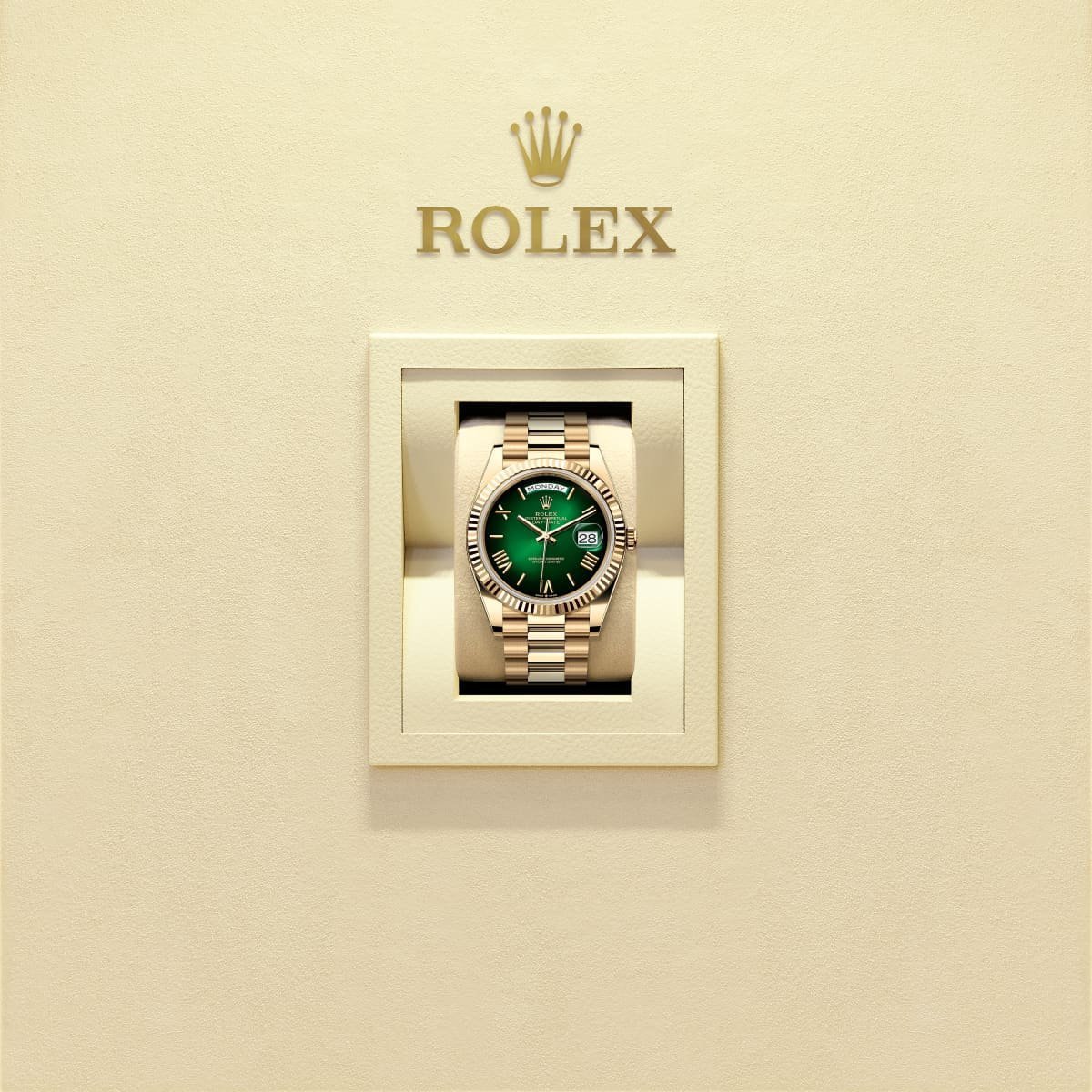 ROLEX DAY DATE GOLD DARK GREEN DAIL