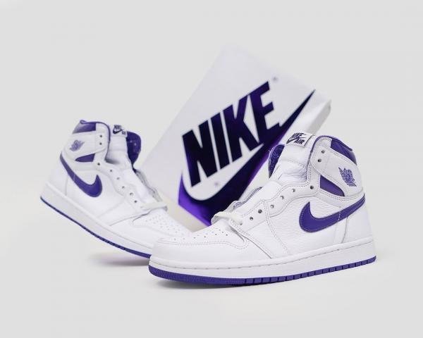 Nike Air Jordan 1 Og Metallic Court Purple Semi UA - Image 5