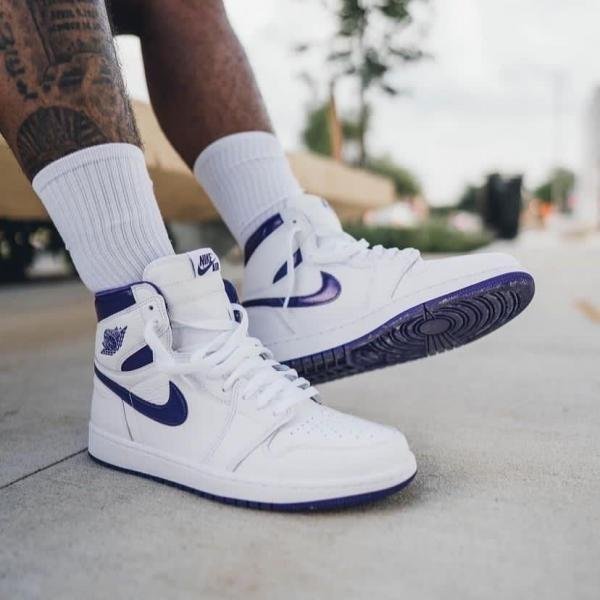 Nike Air Jordan 1 Og Metallic Court Purple Semi UA - Image 6