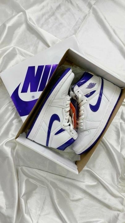 Nike Air Jordan 1 Og Metallic Court Purple Semi UA - Image 3