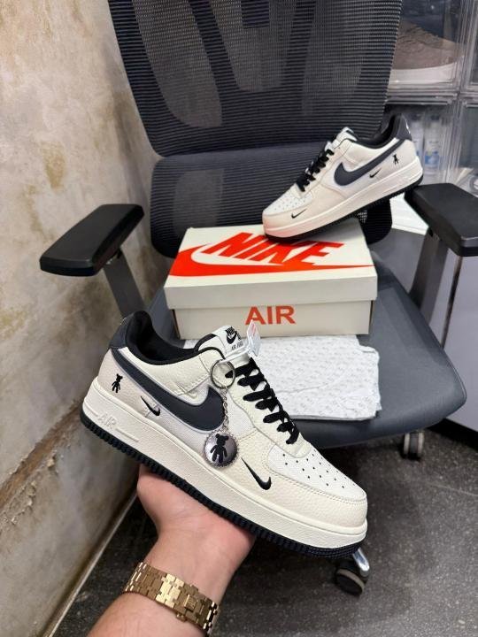 Nike Air Force 1 07 Violent Bear Joint Linen Being Black - Image 4