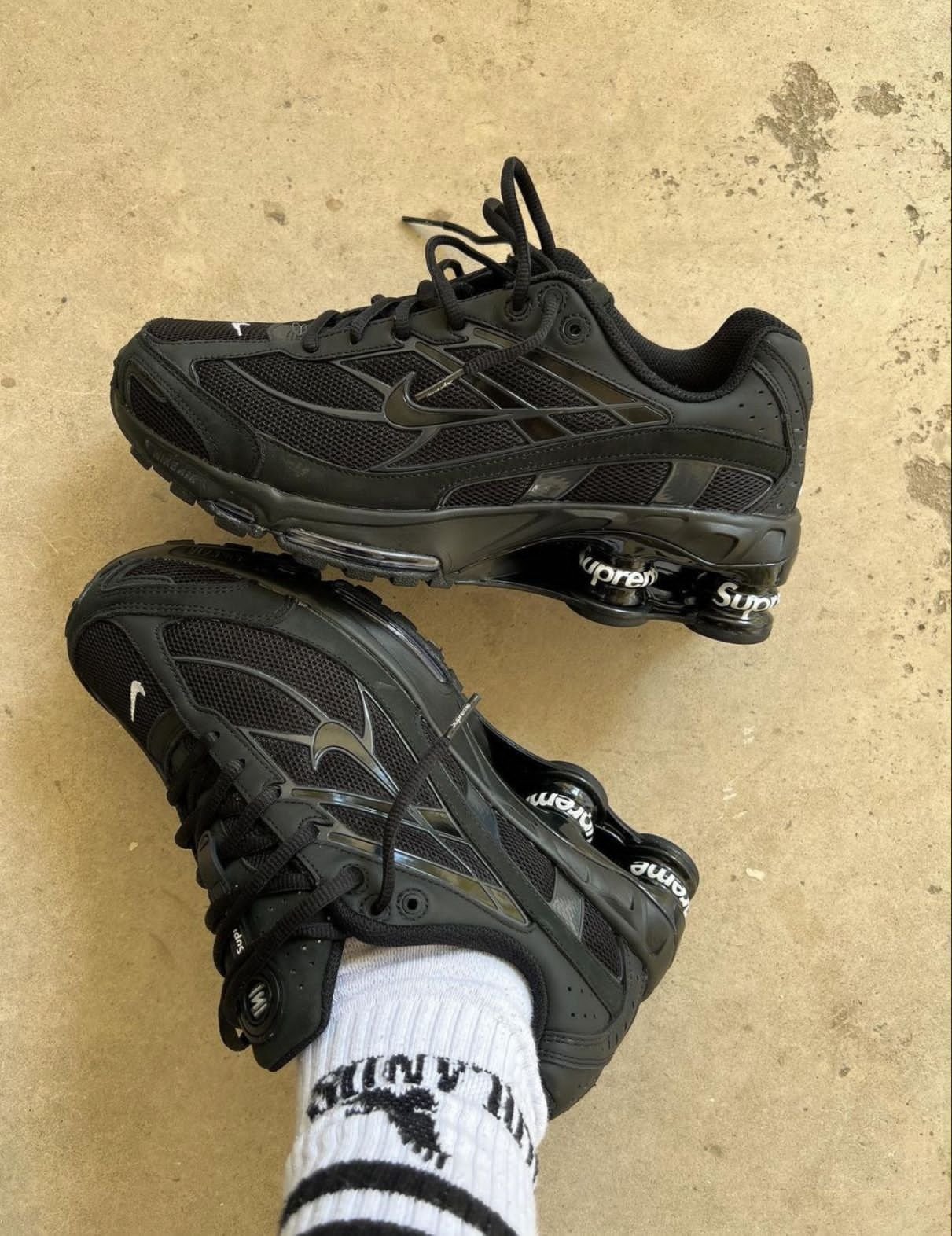 Nike X Supreme Shox Ride 2 black