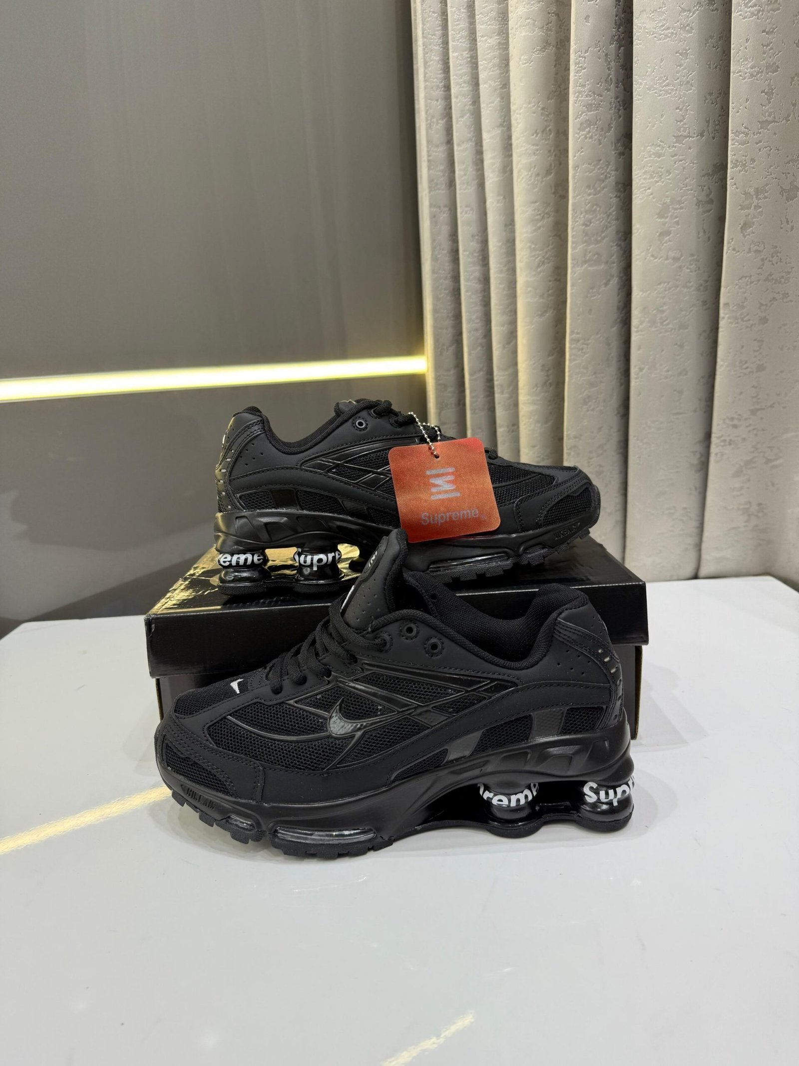 Nike X Supreme Shox Ride 2 black - Image 4