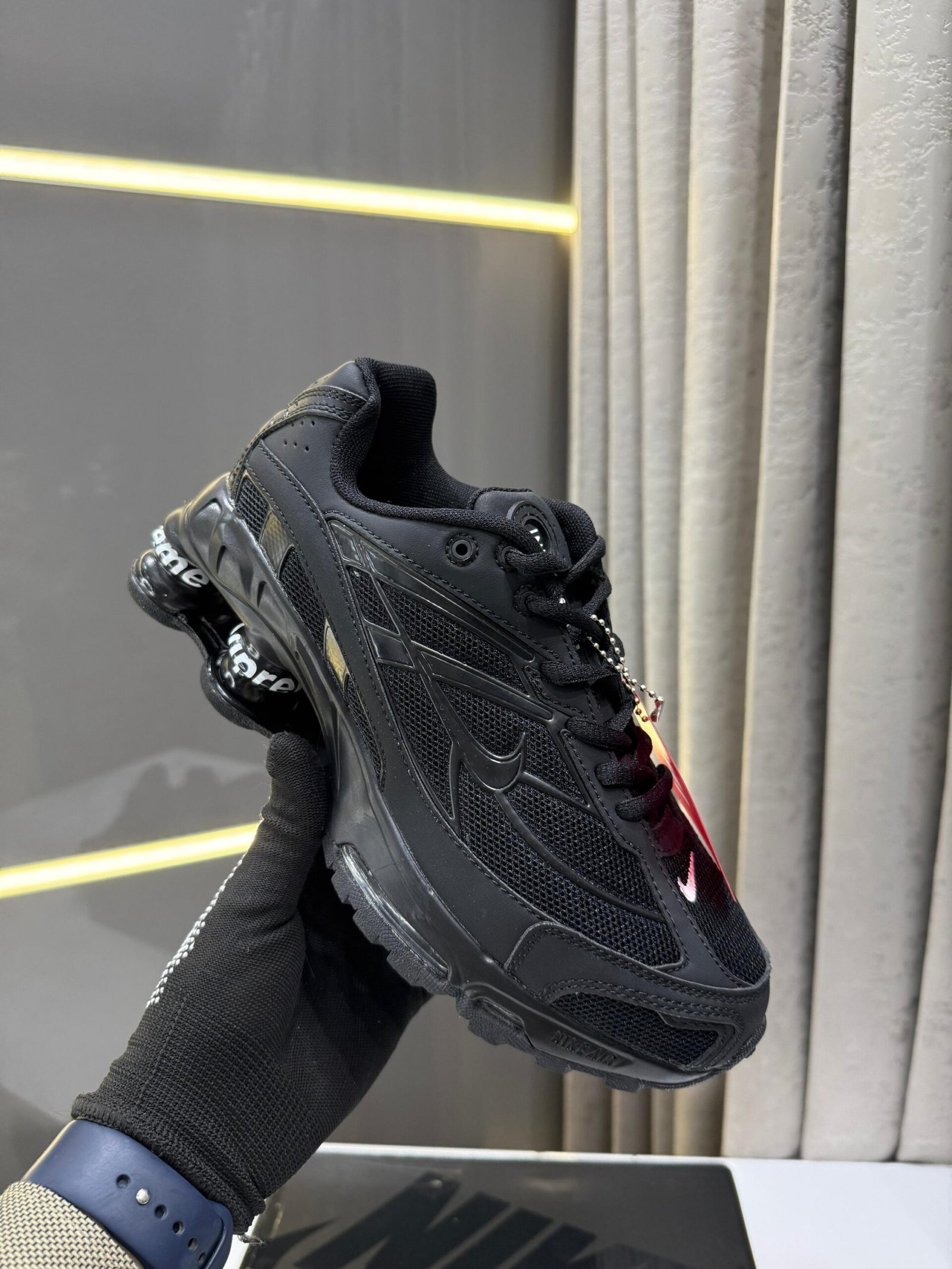 Nike X Supreme Shox Ride 2 black - Image 3