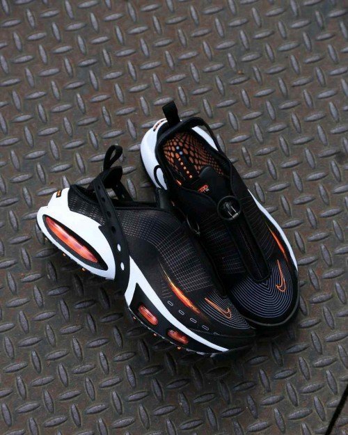 Nikee Airmax Craze Black Platinum Tint Bright Citrus 282 - Image 3