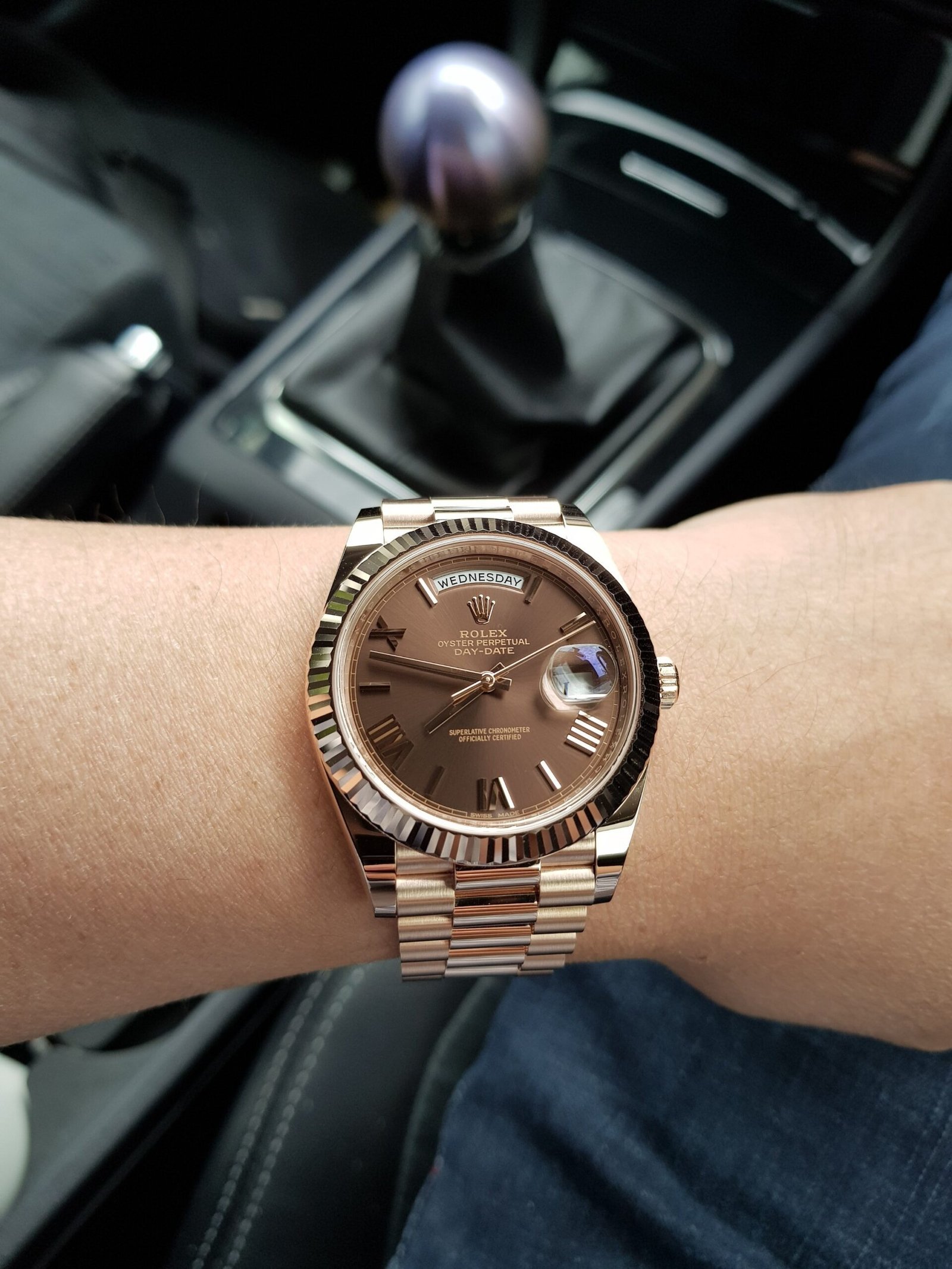 ROLEX DAYDATE CHOCOLATE DAIL - Image 3