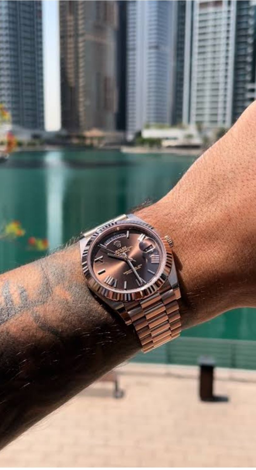 ROLEX DAYDATE CHOCOLATE DAIL - Image 4