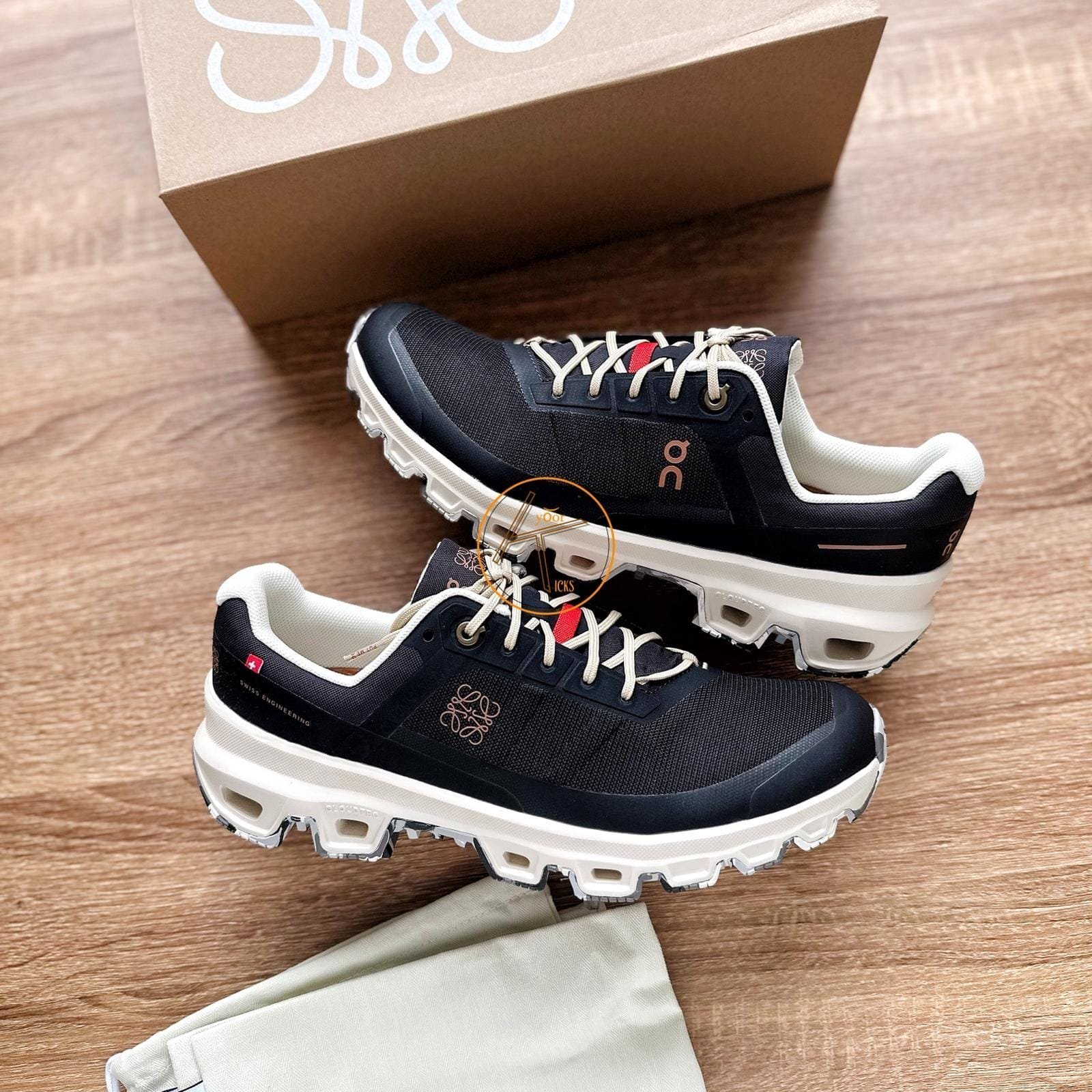 _*Loewe x On Cloudventure Black (With OG Box - Image 6