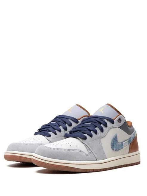 Nike Air Jordan 1 Low SE REPAIRED DENIM SWOOSH - Image 4
