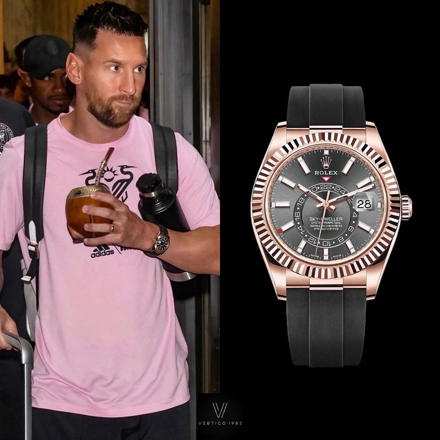 ROLEX SKY DWELLER BELT ROSE GOLD MESSI
