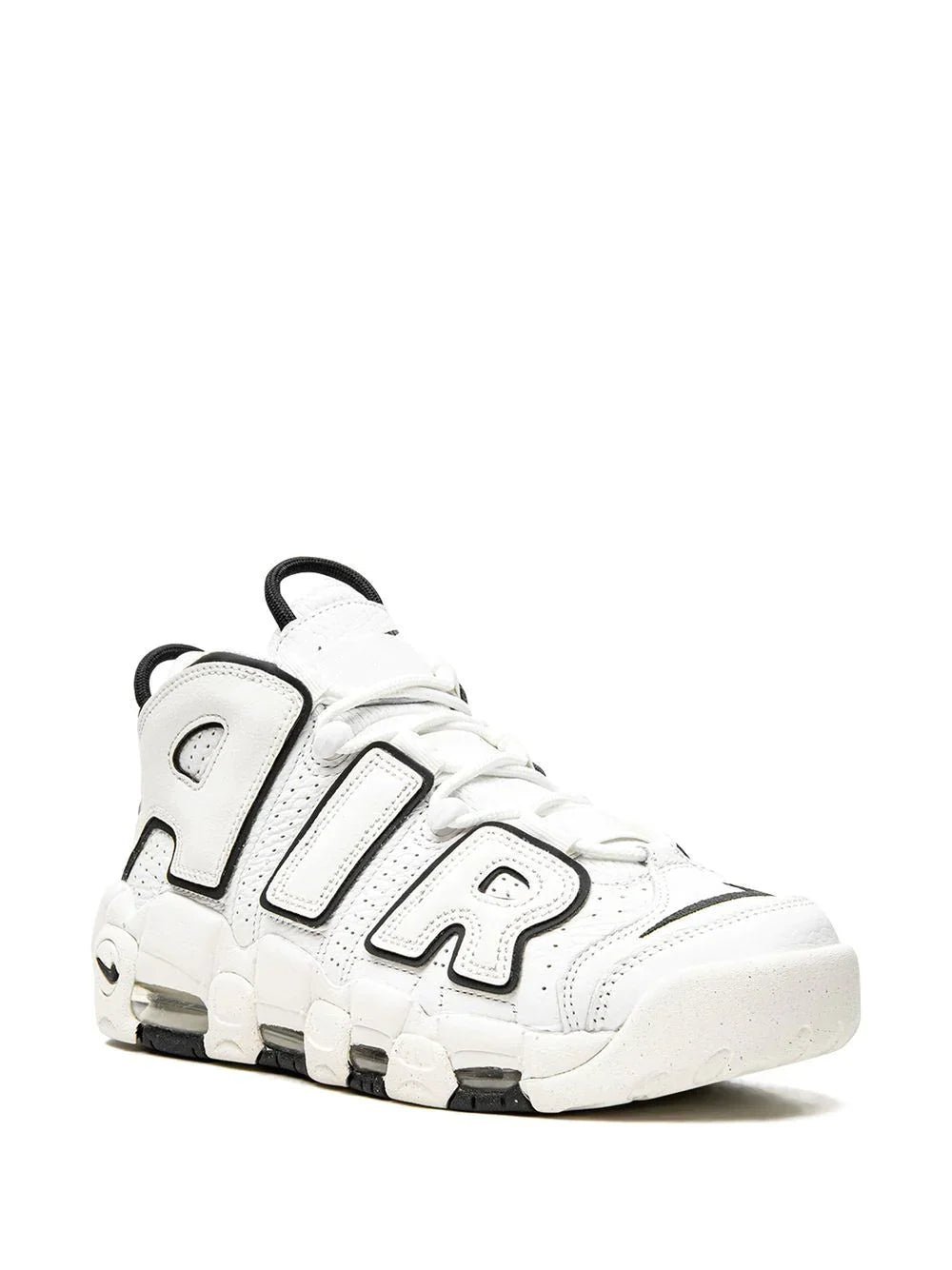 Nike Air more uptempo white on white - Image 2