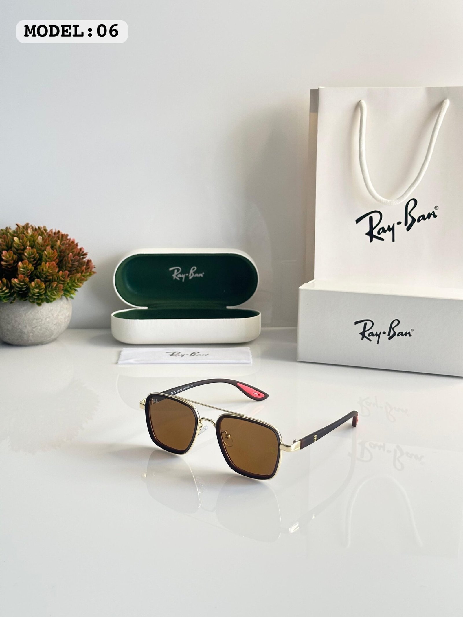 Rayban Gold Brown