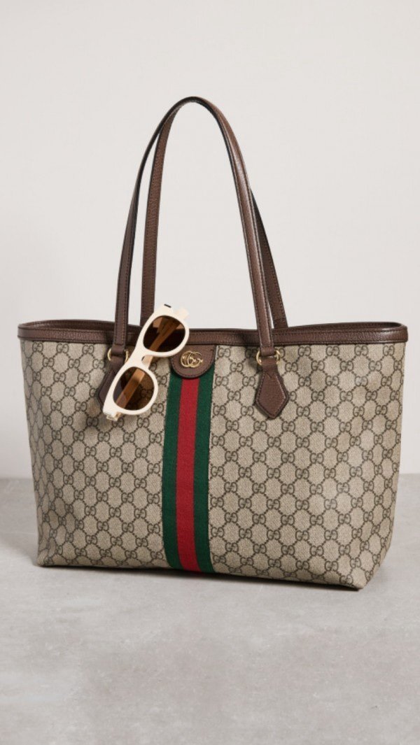 Gucci GG Supreme Ophidia Tote With Dust Bag*🍒💯