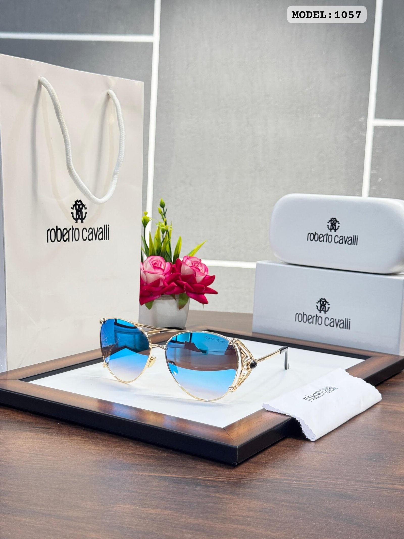 ROBERTO CAVALLI WMNS 1057 GOLD AQUA*😍🔥