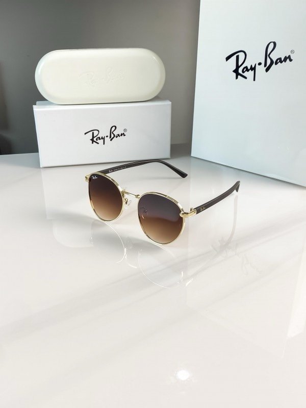 Rayban gold brown reverse 5405