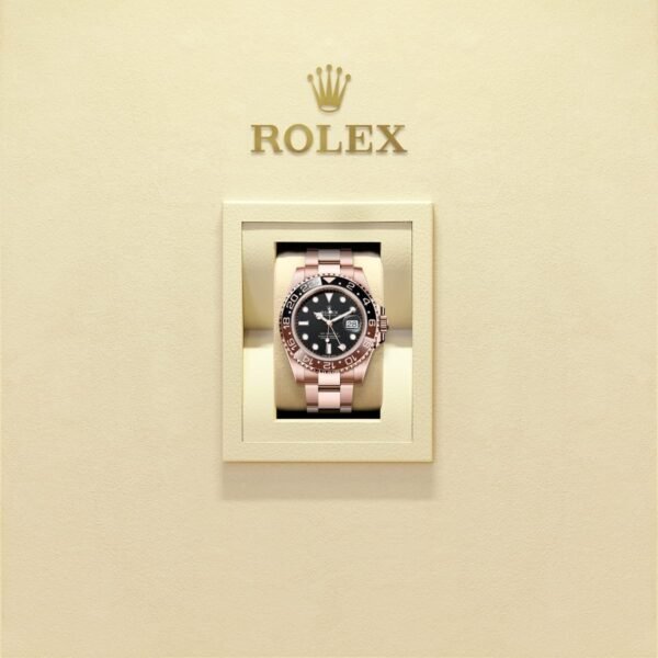 ROLEX GMT MASTER 2 ROSE GOLD BLACK DAIL